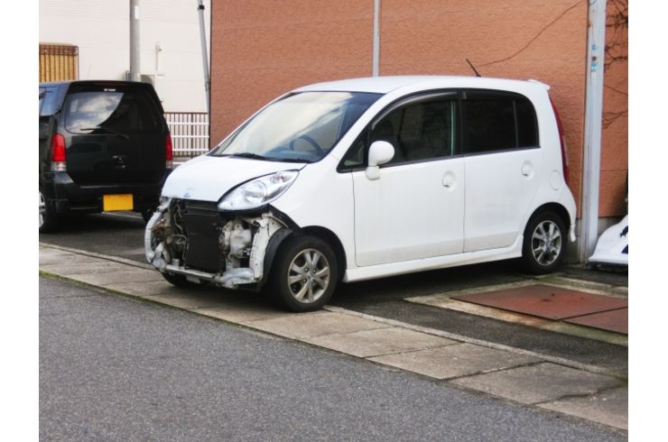 交通事故の写真